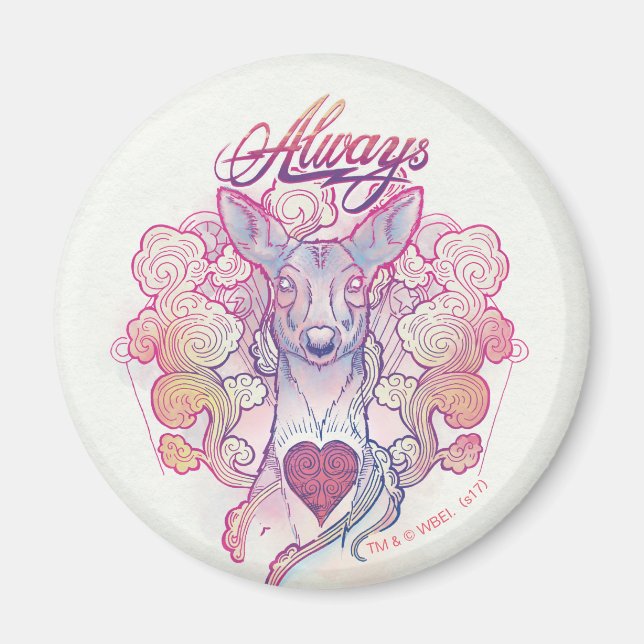 Aimant Sortilège Harry Potter | Patronus de biche "Toujou (Devant)