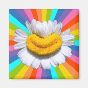 Aimant Sourire de Camomile Heureux Fleur de Pouvoir Aura