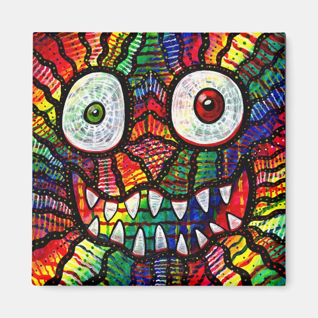 Aimant Sourire fou Rainbow Monbow (Devant)