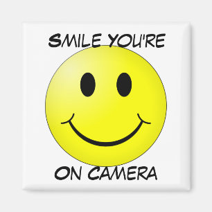 Aimant Sourire vous êtes sur l'aimant de carré