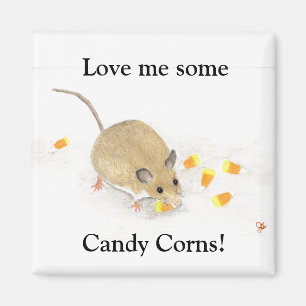 Aimant Souris avec Cornes à bonbons