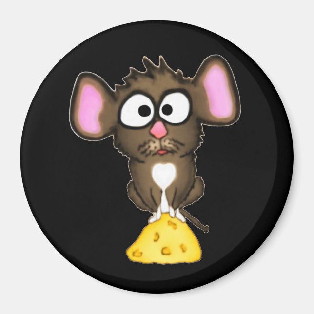 Aimant Souris et fromage (Devant)