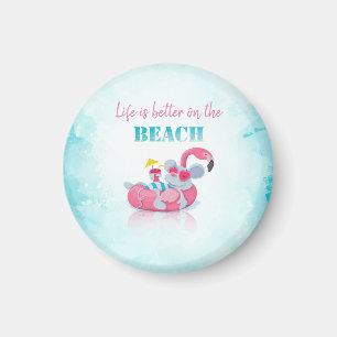 Aimant Souris Mignonne Plage Élégante