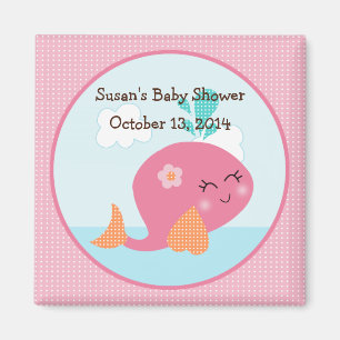 Aimant Sous la mer/baleine rose Magnet/Fête Favor