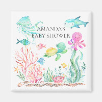 Sous l'aimant du Baby shower marin Favor