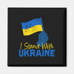 Aimant Soutenez l'Ukraine Je suis avec l'Ukraine Drapeau