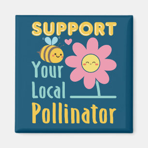Aimant Soutenez votre pollueur local Sauvez les abeilles