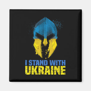 Aimant Soutenir l'Ukraine Je suis avec l'Ukraine Guerrier