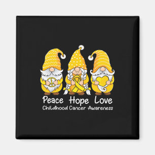 Aimant Soutenir Peace Hope Love Chilhood Cancer Awareness