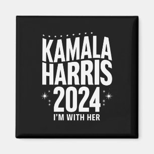 Aimant Soutien à Kamala 2024 Je suis avec elle Kamala Har