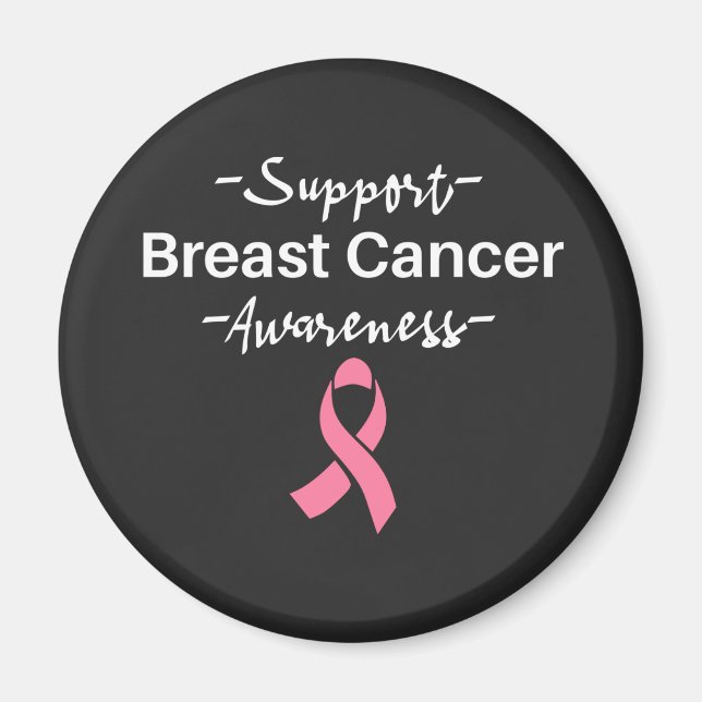 Aimant Soutien à la sensibilisation au cancer du sein Rub (Devant)