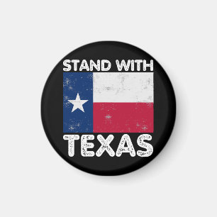 Aimant Soutien au Texas Je suis avec le drapeau texan du