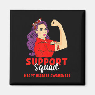 Aimant Soutien Escadron Red Warrior Sensibilisation aux m