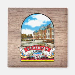 Aimant Souvenir allemand de Würzburg