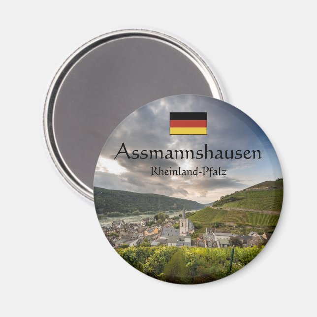 Aimant Souvenir d'Assmannshausen (Recto/Verso)
