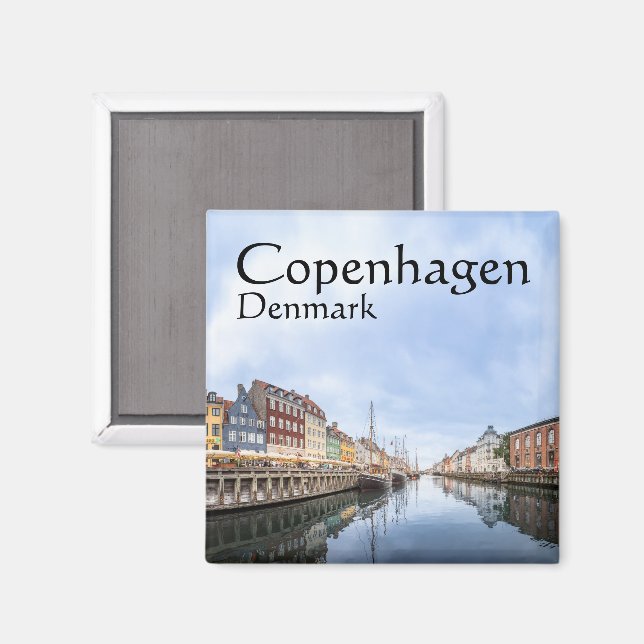 Aimant Souvenir de Copenhague (Recto/Verso)