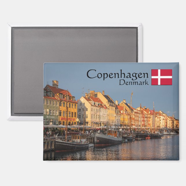 Aimant Souvenir de Copenhague (Recto/Verso)
