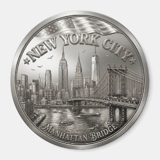Aimant Souvenir de la Skyline de New York City en 
