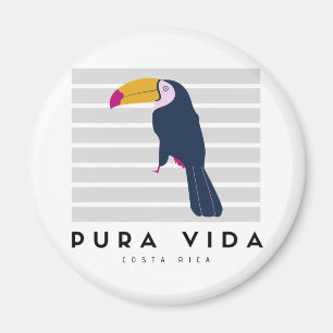 Aimant Souvenir de Pura Vida Toucan Costa Rica