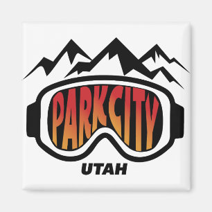 Aimant Souvenir de ski de voyage de Park City Utah de