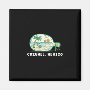 Aimant Souvenir de vacances à Cozumel Mexique Voyage Homm