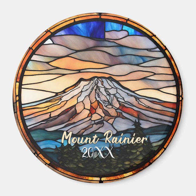 Aimant Souvenir de vacances au mont Rainier  (Devant)