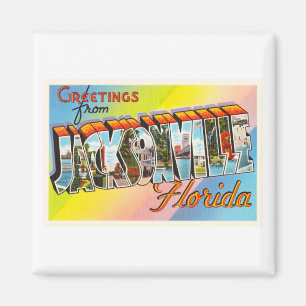 Aimant Souvenir de Vintage voyage de Jacksonville la