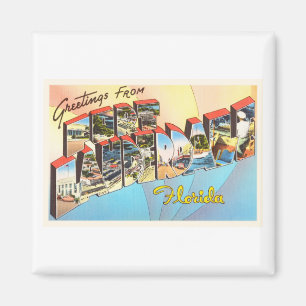 Aimant Souvenir de Vintage voyage de la Floride FL de