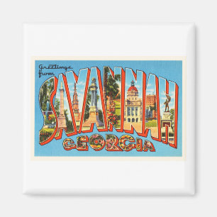Aimant Souvenir de Vintage voyage de la Géorgie GA de la