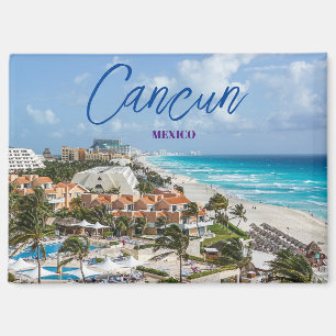 Aimant Souvenir de voyage de vacances Cancun Mexique Mag