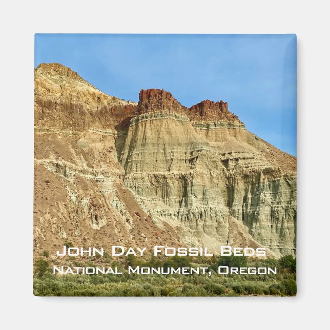Aimant Souvenir : Lits Fossil John Day, OU (Devant)