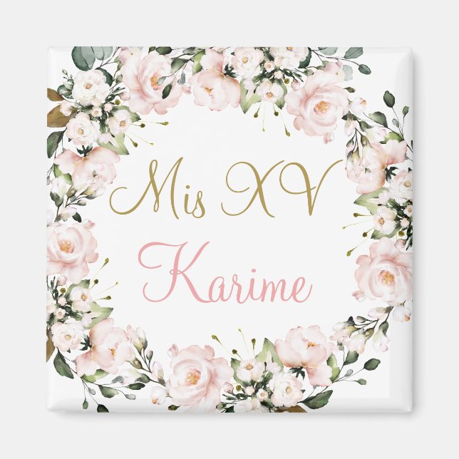 Aimant souvenir magnétique de Quinceanera (Devant)