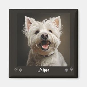 Aimant Souvenir personnalisé d'animal de compagnie avec v