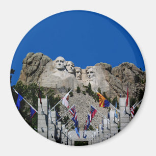 Aimant Souvenir photo personnalisable Mount Rushmore