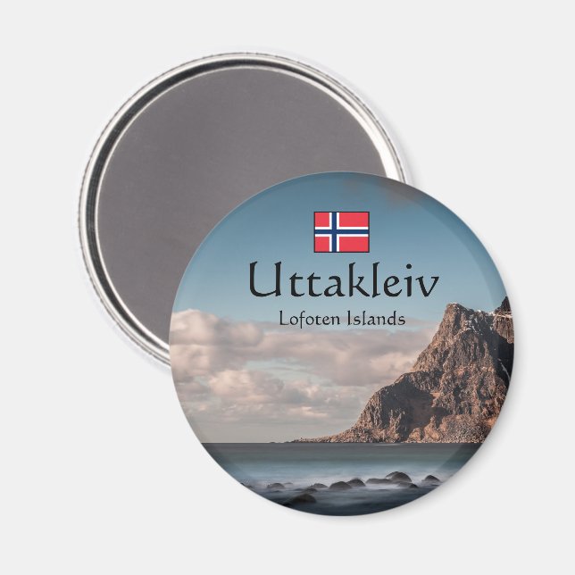 Aimant Souvenir Uttakleiv (Recto/Verso)