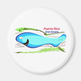 Aimant Souvenirs de Canaria de mamie de Porto Rico