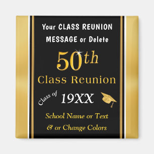 Aimant Souvenirs de réunion personnalisés de 50e classe