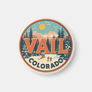 Aimant souvenirs d'été vintage Vail colorado extérieur 