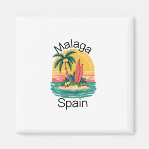 Aimant Souvenirs Malaga Espagne Espana Voyage Vacances Ho