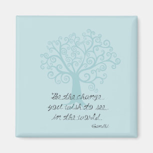 Aimant Soyez l'arbre de changement