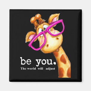 Aimant Soyez vous le monde s'adaptera mignon amant girafe