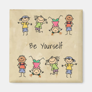 Aimant Soyez vous-même Enseignant Citation Encouragement 