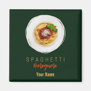 Aimant Spaghetti bolognaise pâtes nouilles chef gourmet