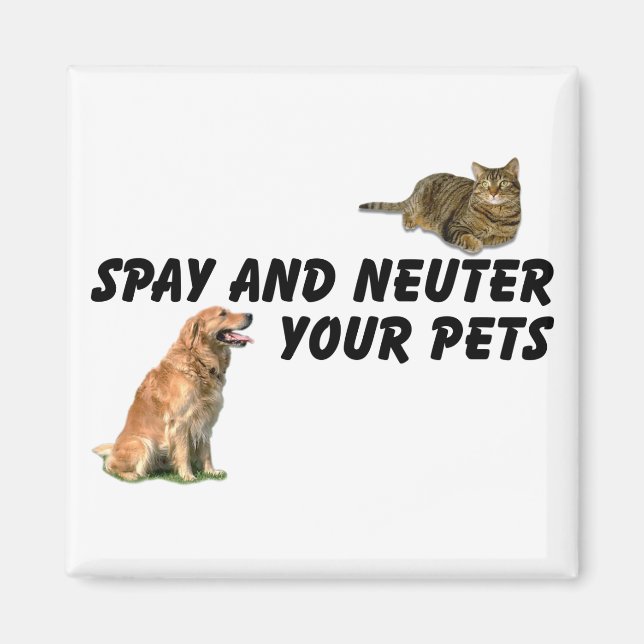 Aimant Spay et Neuter (Devant)