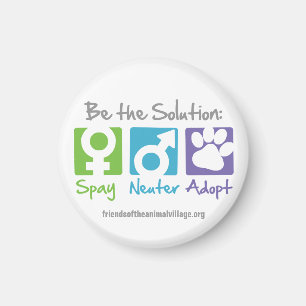 Aimant "Spay, Neuter, Adoptez"