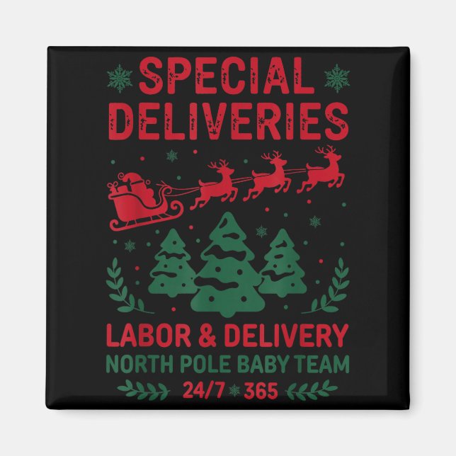 Aimant Special Deliveries Labor And Delivery Baby Nurse C (Devant)