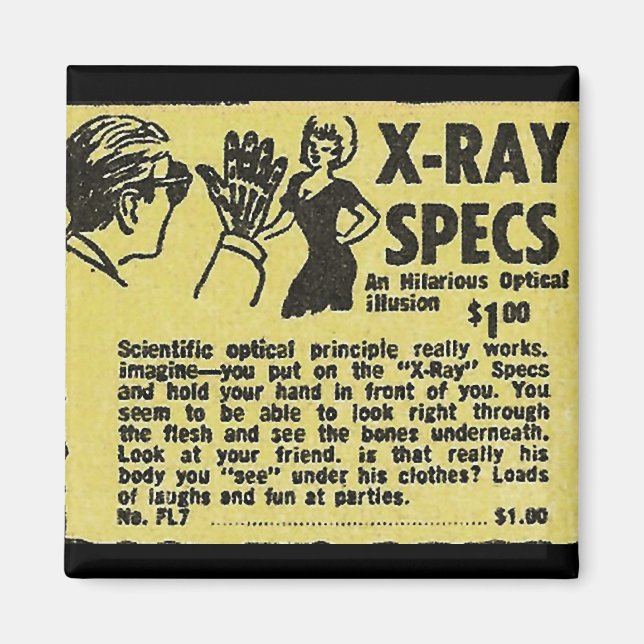 Aimant Spécifications X-Ray ! Voir à travers les vêtement (Devant)