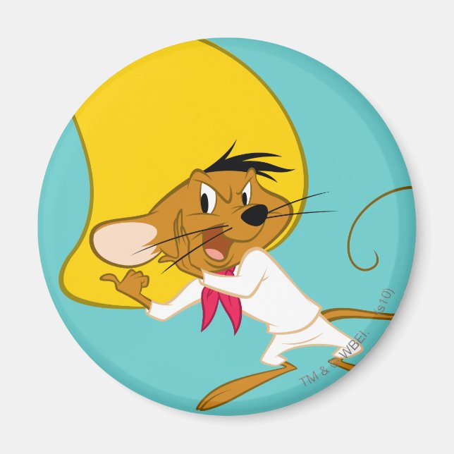 Aimant SPEEDY GONZALES™ en couleur (Devant)