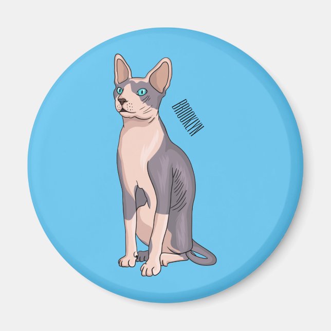 Aimant Sphynx cat (Devant)