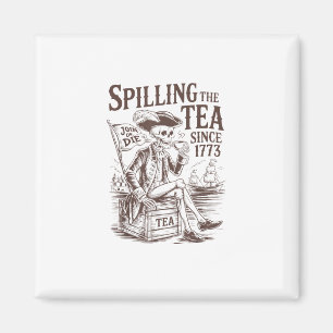 Aimant Spilling The Tea Depuis 1773 Patriotique Américain